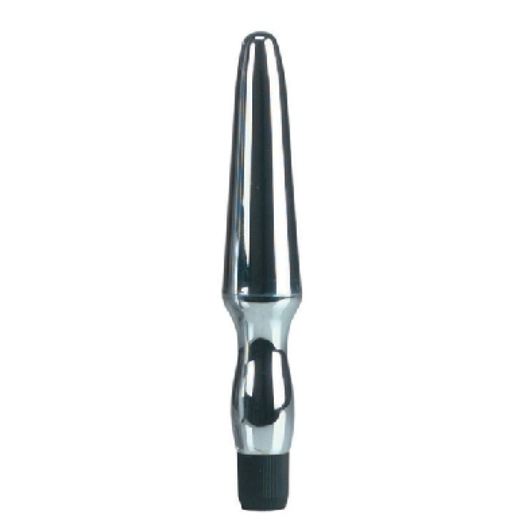 Vibrating Waterproof Anal Probe in Silver