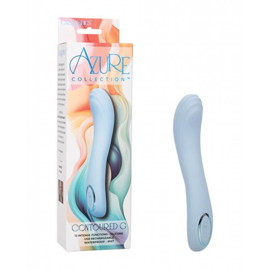 Azure Collection Contoured G Vibrator - Blue