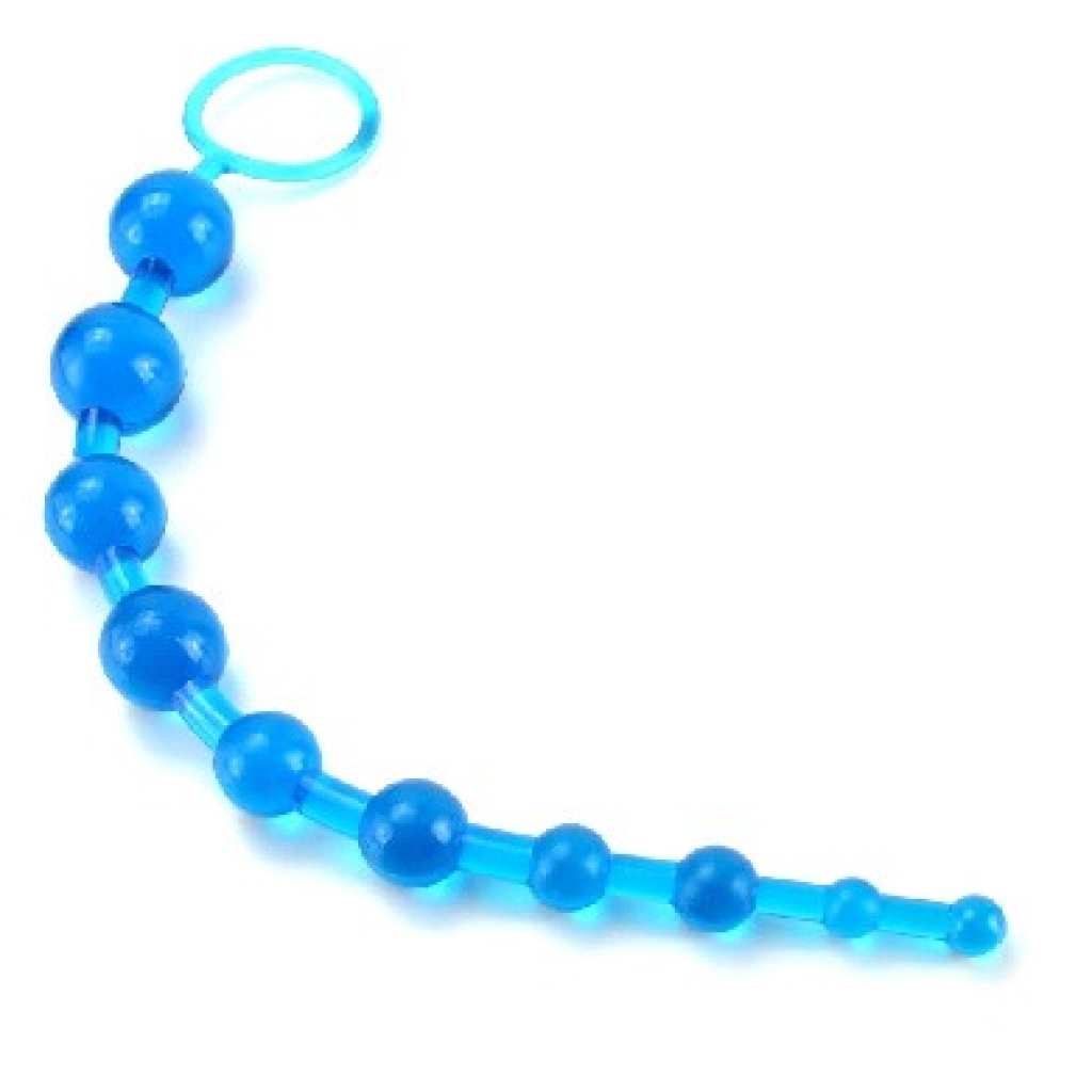 X 10 Beads Graduated Anal Beads - Blue