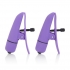 Nipplettes Adjustable Vibrating Nipple Clamps - Purple