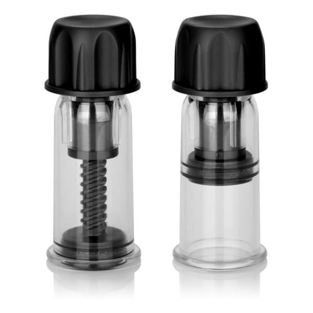 Nipple Play Vacuum Twist Suckers - Black