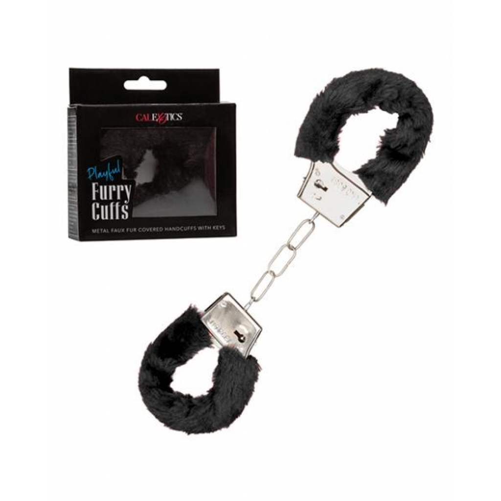 Playful Furry Cuffs - Black