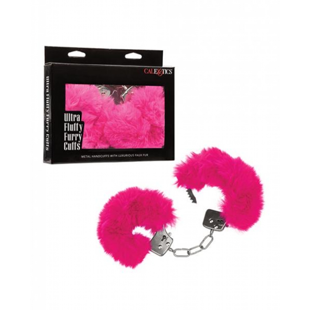 Ultra Fluffy Furry Cuffs - Pink