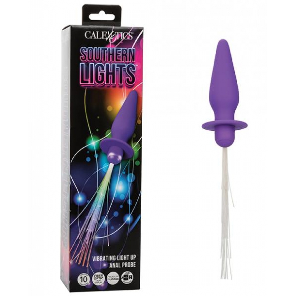 Southern Lights Rechargeable Vibrating Anal Probe in Purple