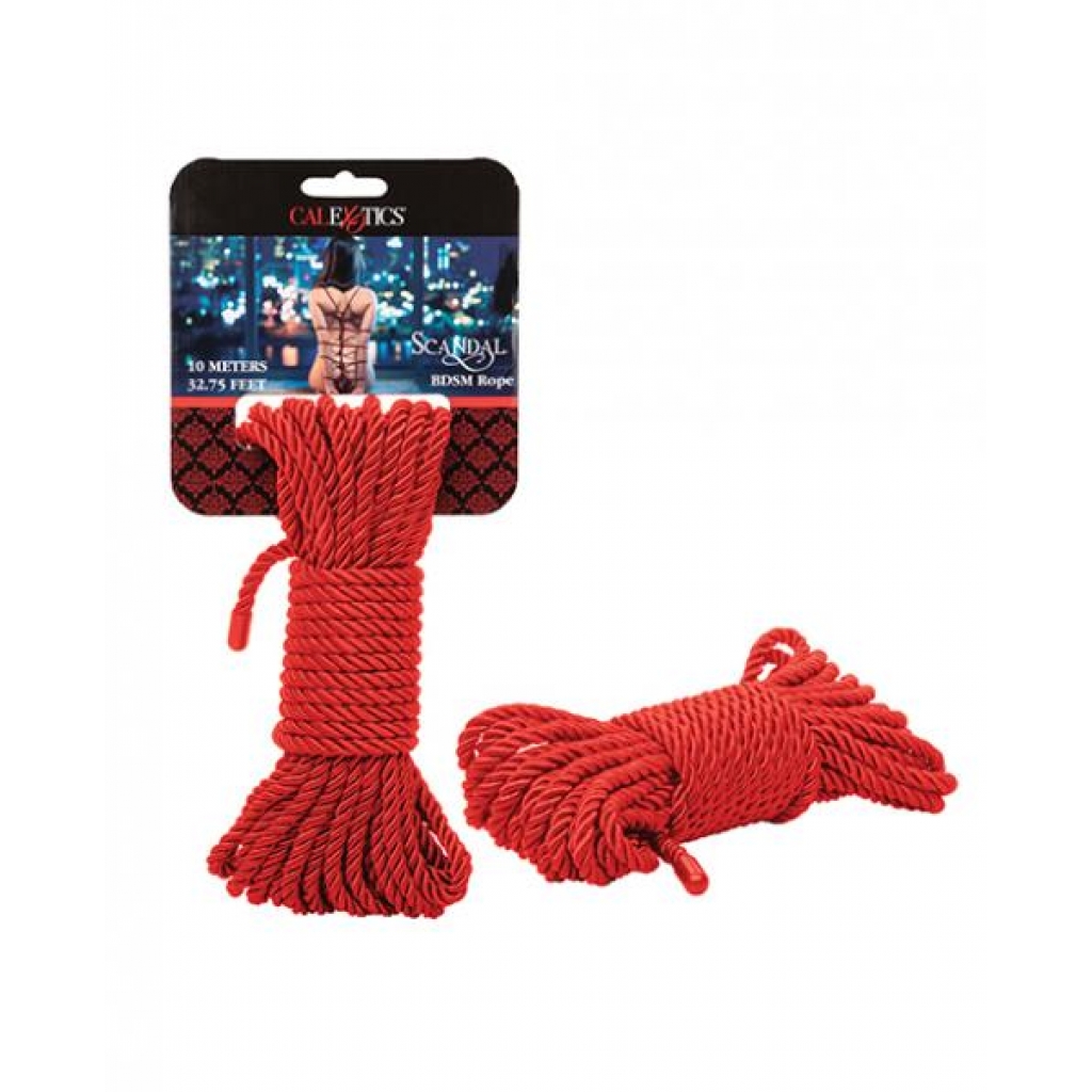 Scandal BDSM Rope - 10m - Red