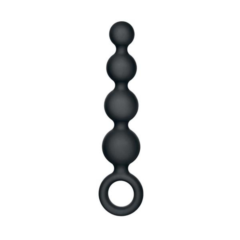 Coco Licious Silicone Booty Beads - Black 4.5 Inch