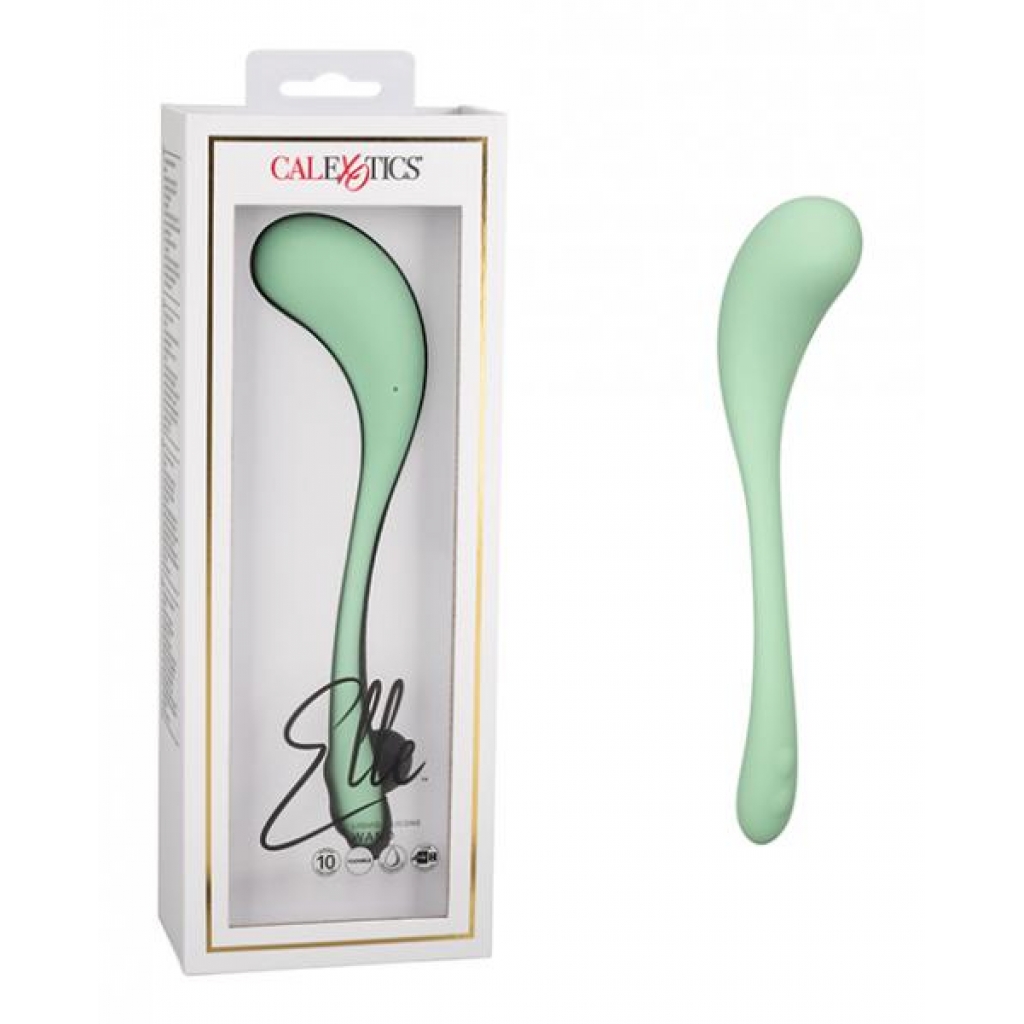 Elle Liquid Silicone Wand - Green