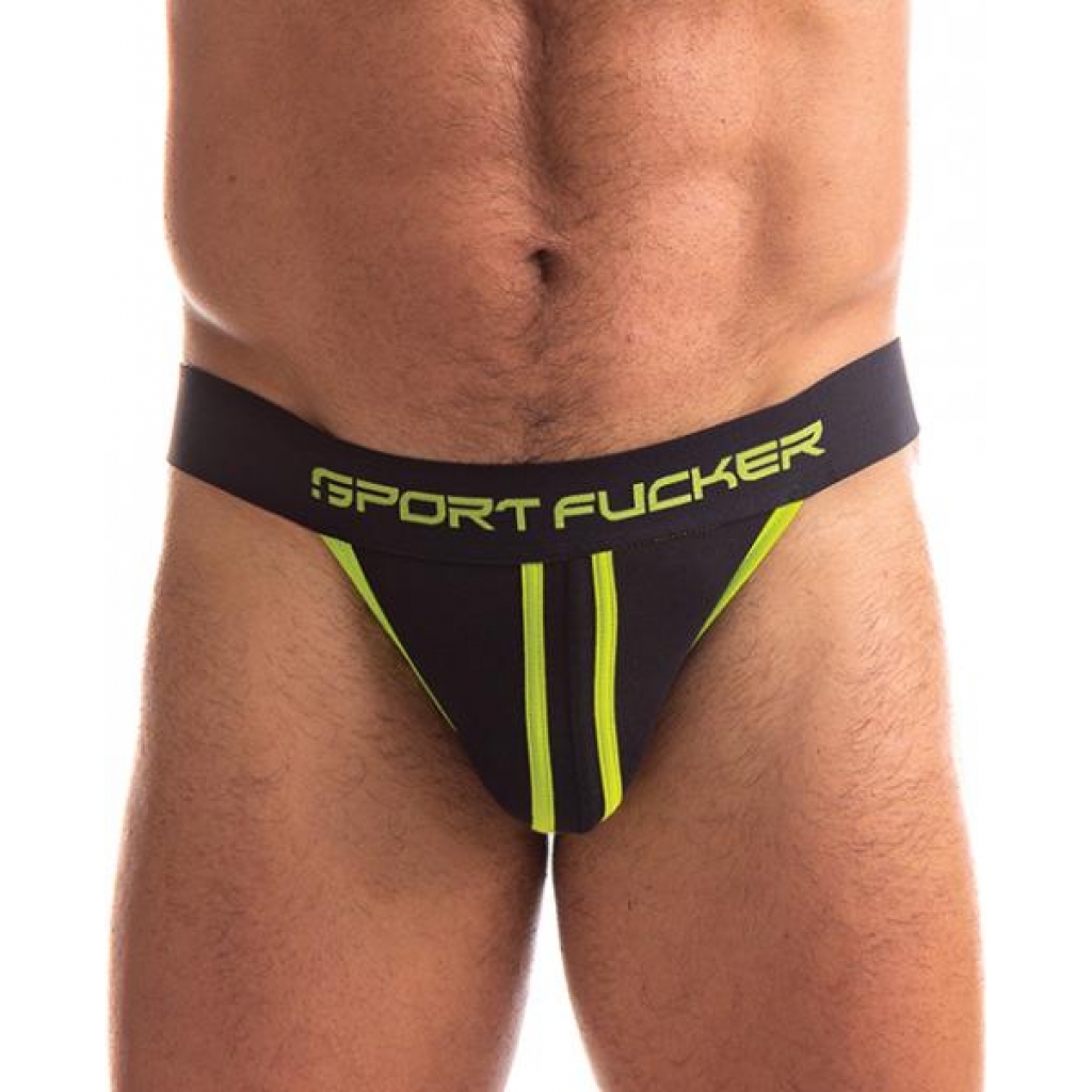 Sport Fucker Jersey Jock - S Black/Green