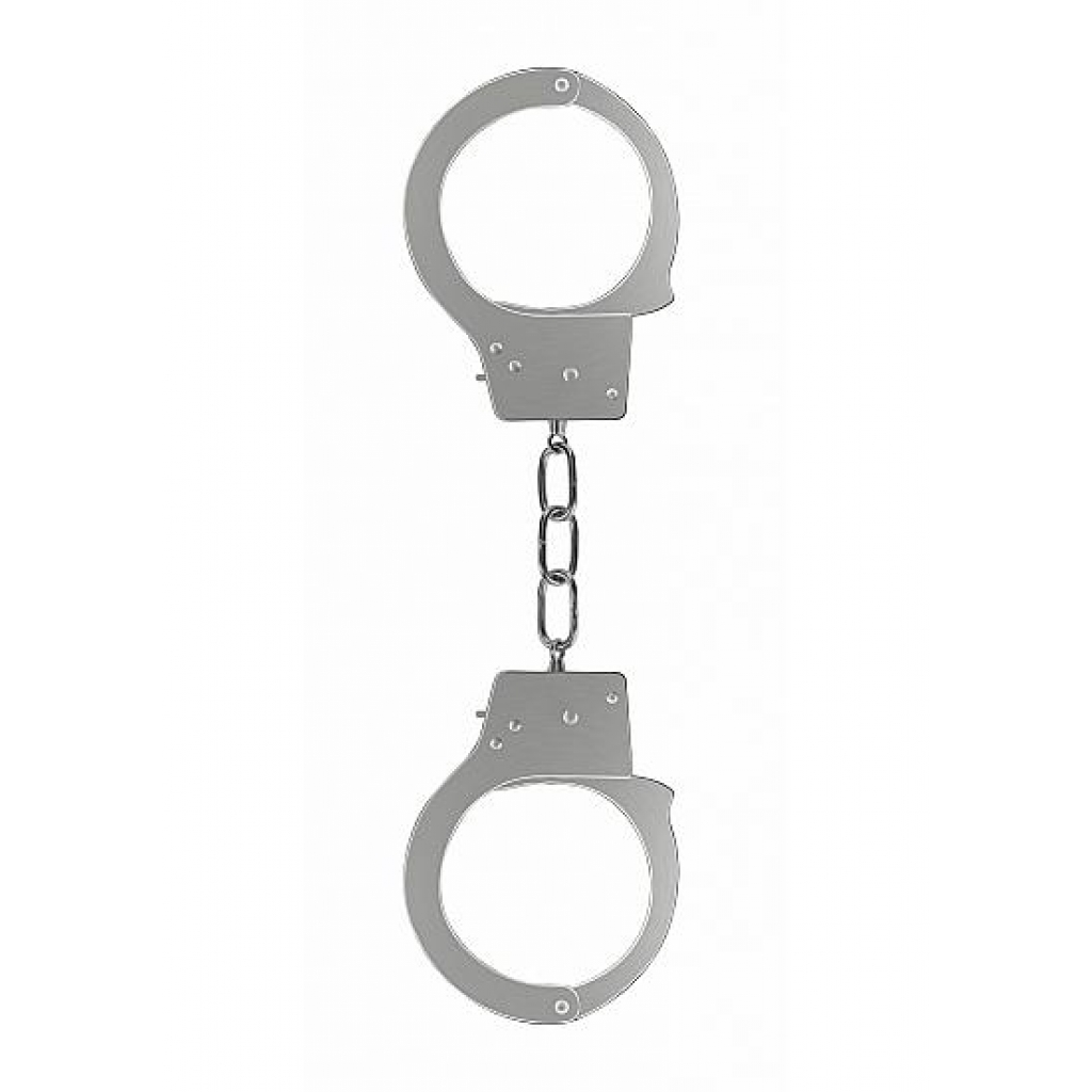 Premium Metal Silver Beginner's Handcuffs for Couples