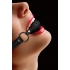 Ouch Ball Gag with Leather Straps - Black O/S