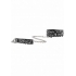 Shots Ouch Love Street Art Collar with Leash - Black