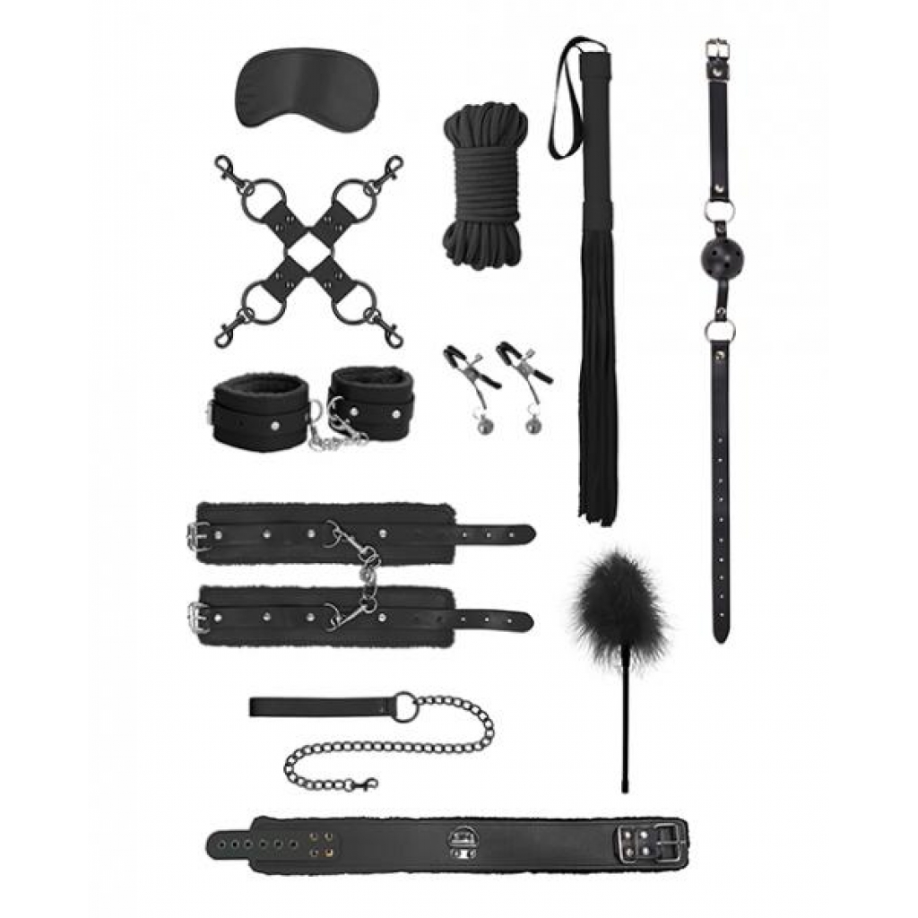 Ouch! Intermediate Bondage Kit - Black