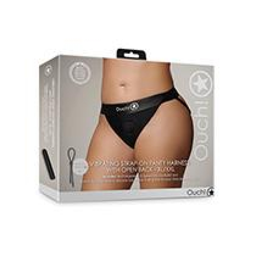 Shots Ouch Vibrating Strap-On Panty Harness