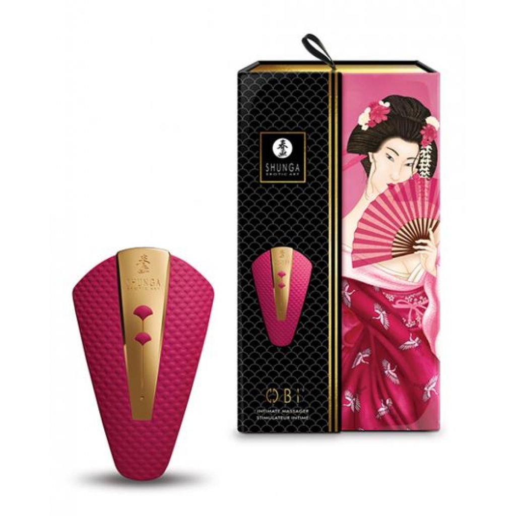 Shunga Obi Intimate Massager - Raspberry