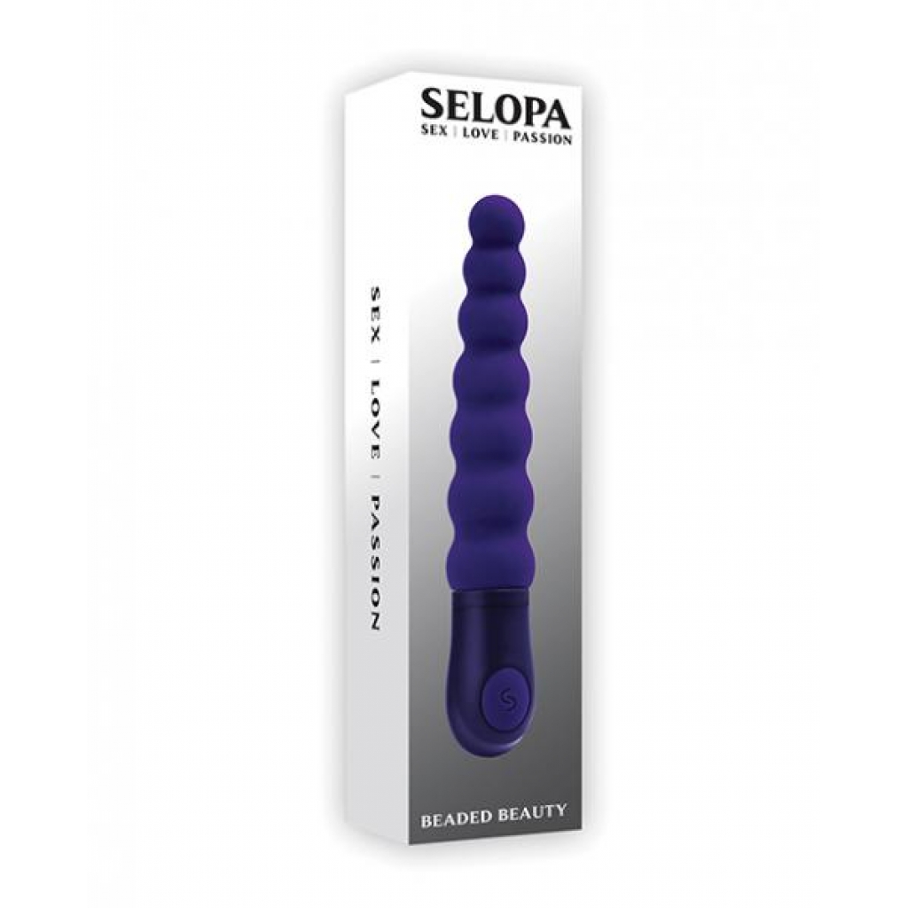 Selopa Beaded Vibrator - Deep Purple