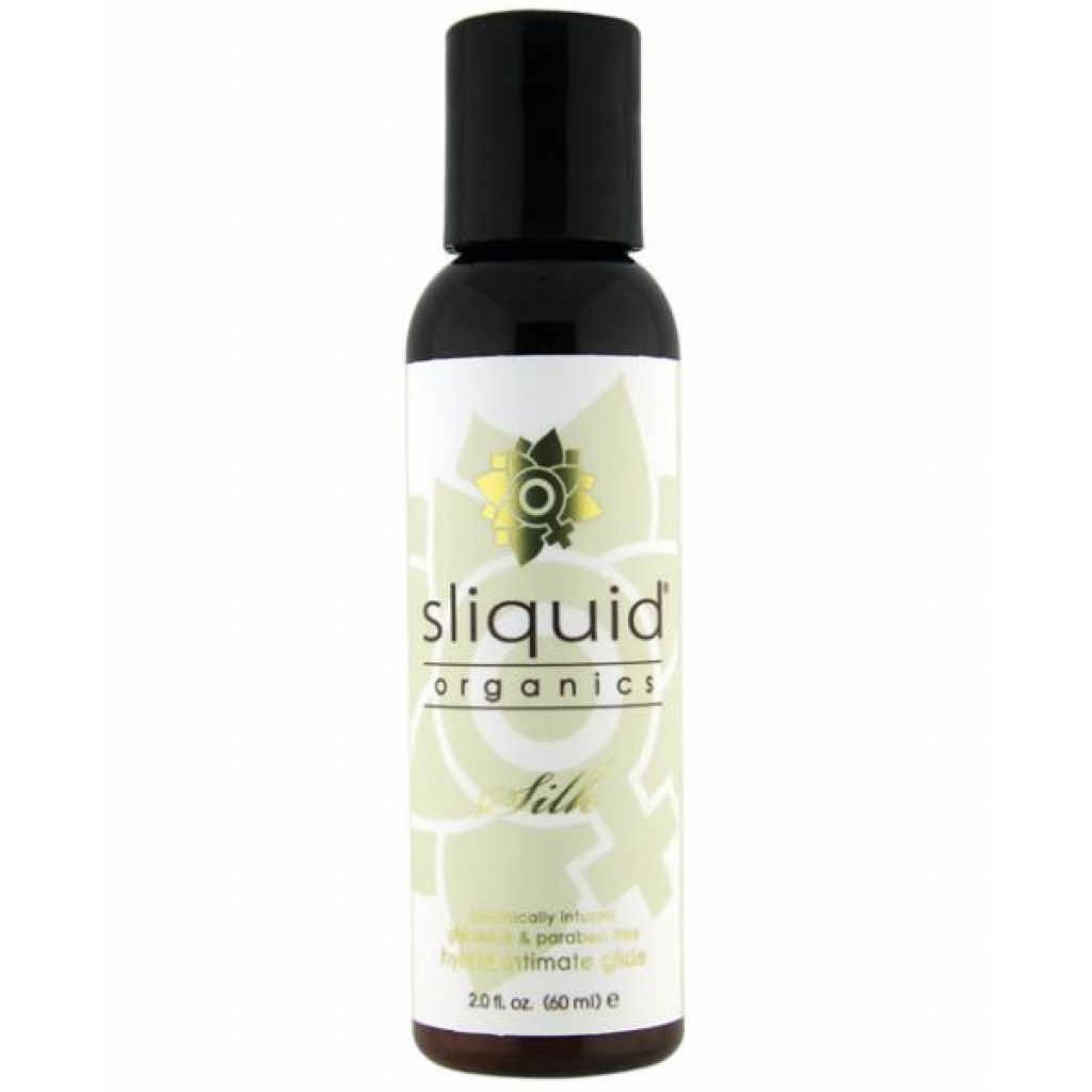 Sliquid Organics Silk Hybrid Lubricant: 2oz Natural Smoothness