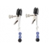 Blue Beaded Clamps with Broad Tip Nipple Clamps