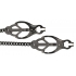 Black Butterfly Nipple Clamps with Chain - Elegant Sensation