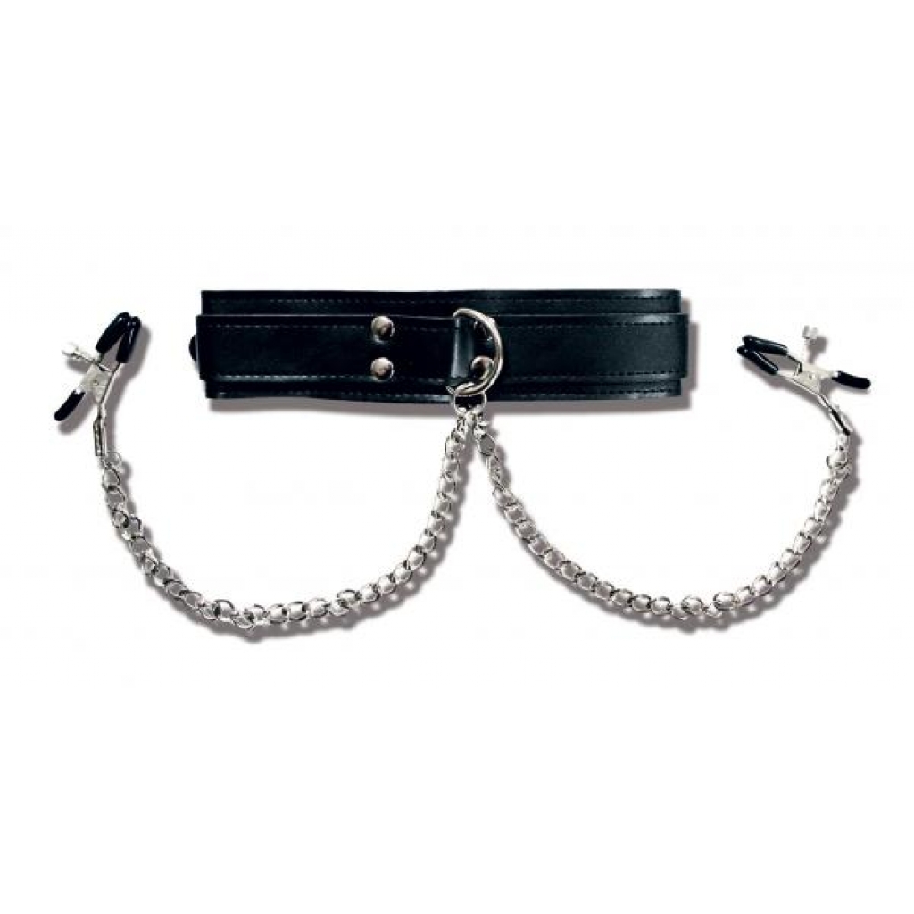 Collar with Adjustable Nipple Clamps