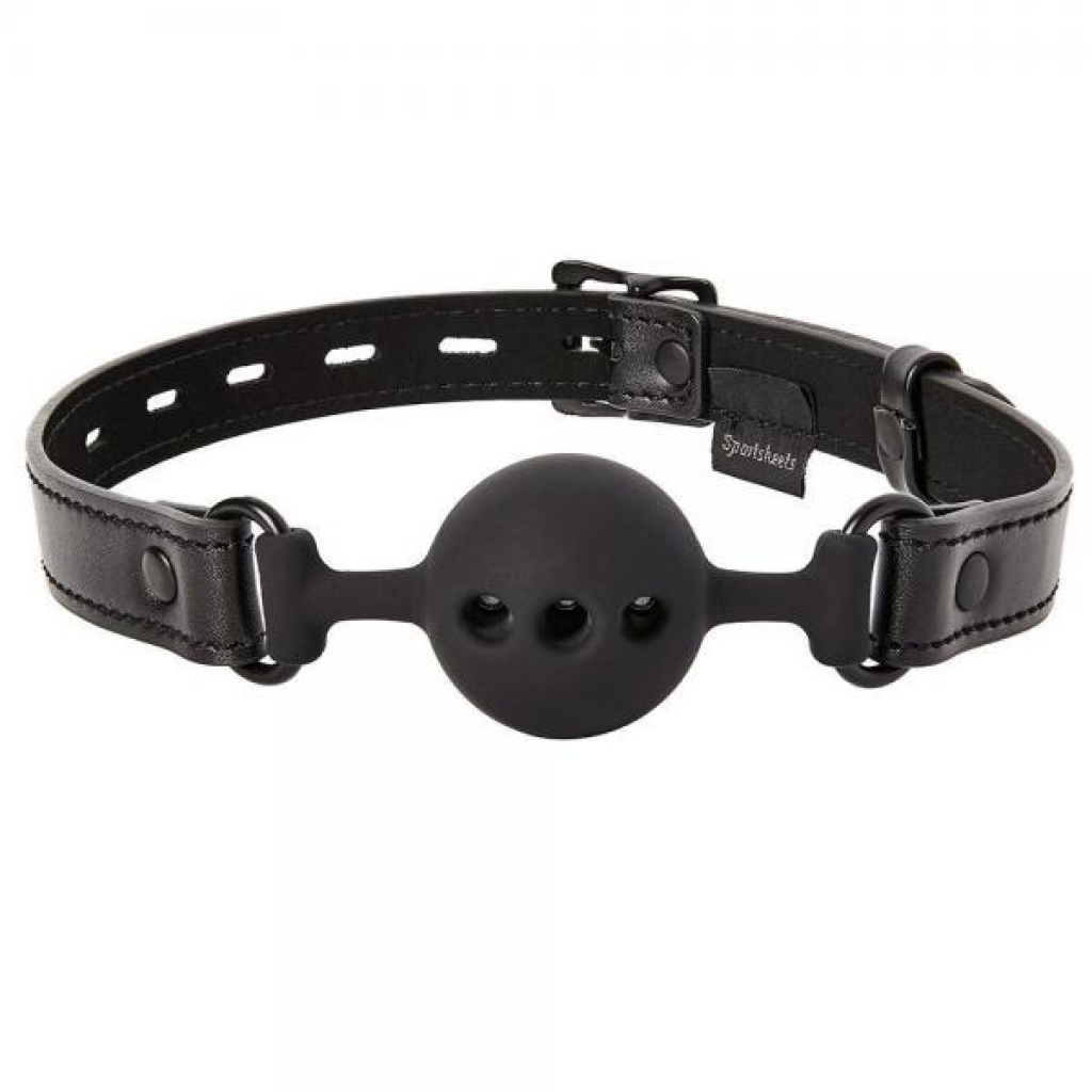 Sportsheets Saffron Breathable Ball Gag - Black O/S