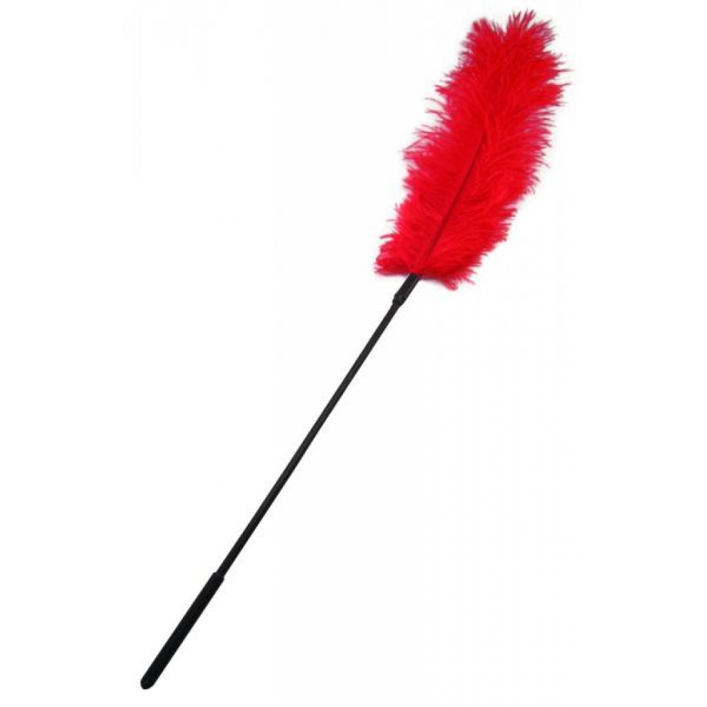 Body Tickler Ostrich Feather - Red