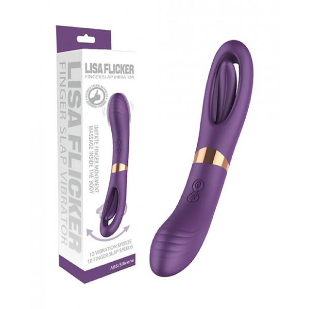 Lisa Flicking G-Spot Vibrator - Purple