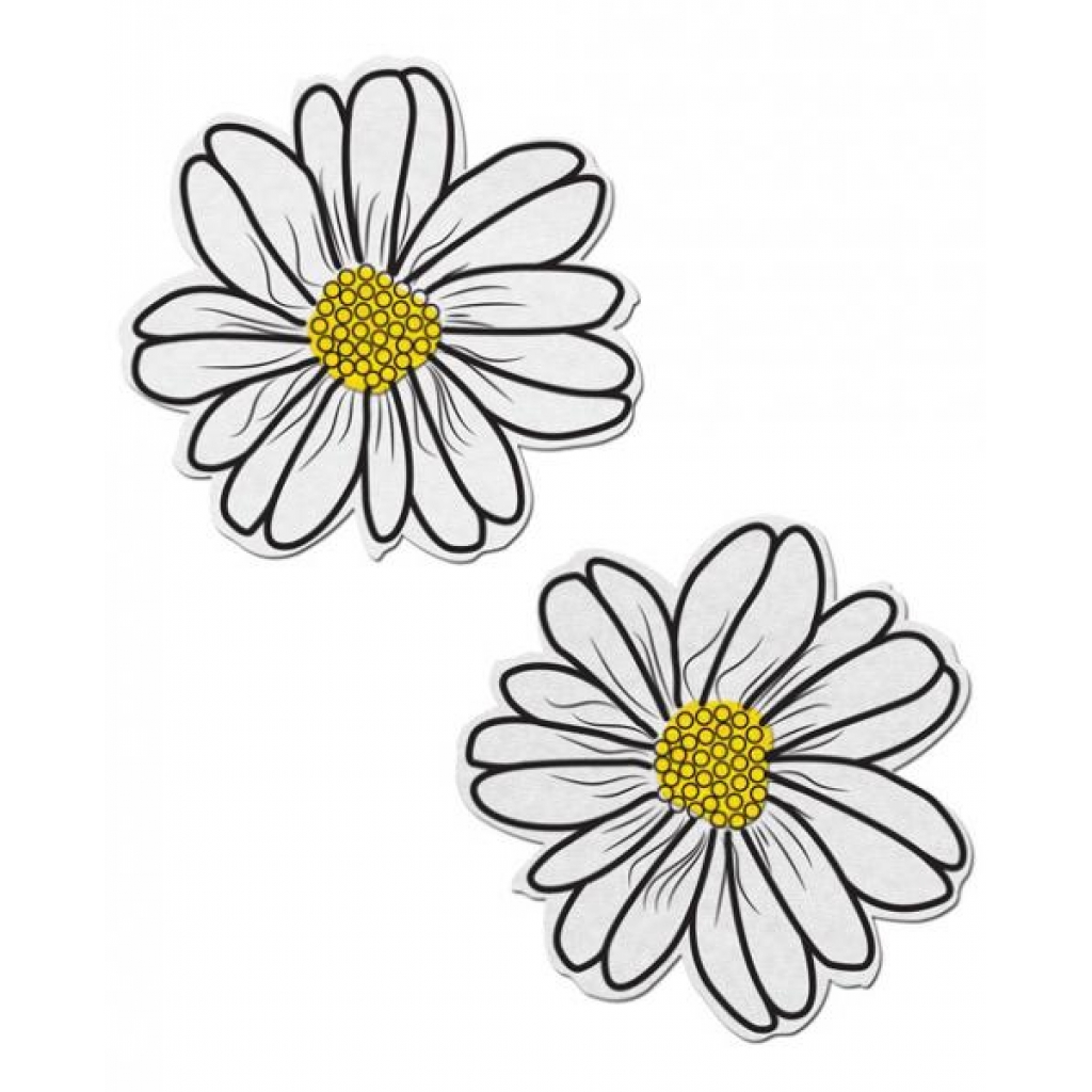 Wildflower White & Yellow Pasties - OS