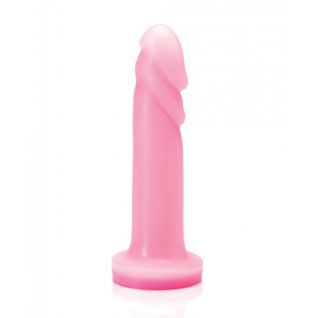 Tantus Flurry Silicone Dildo - Rose Quartz