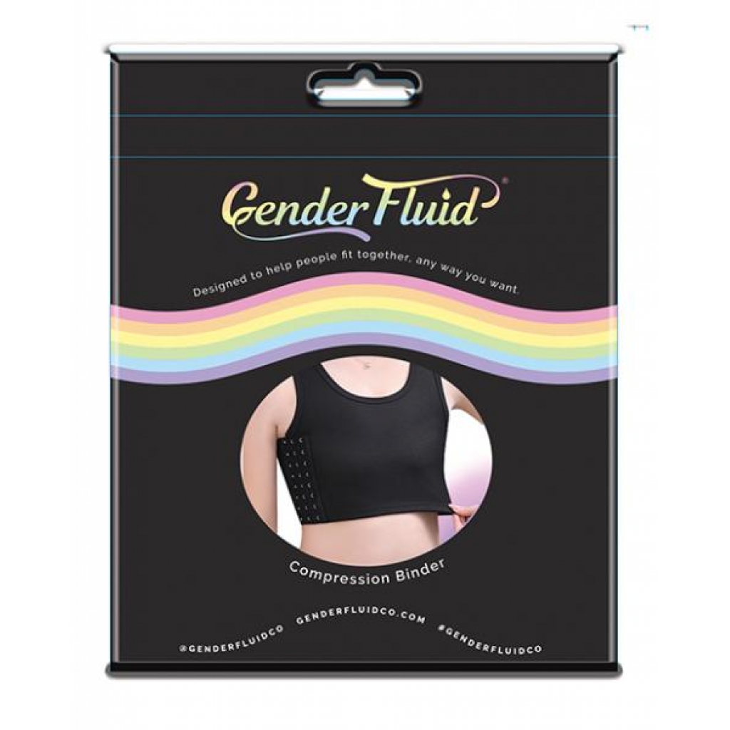 Gender Fluid Chest Compression Binder - L Black