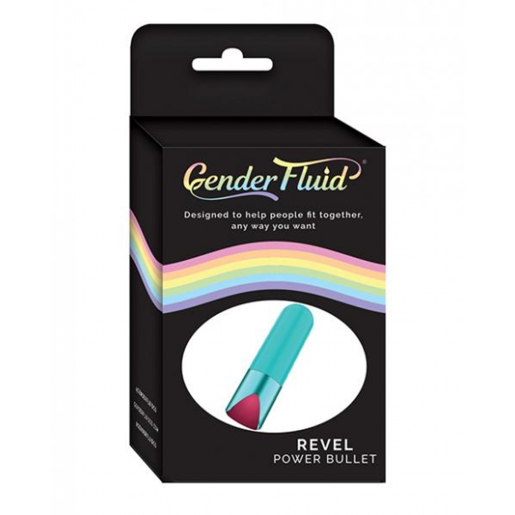 Gender Fluid Revel Power Bullet - Aqua