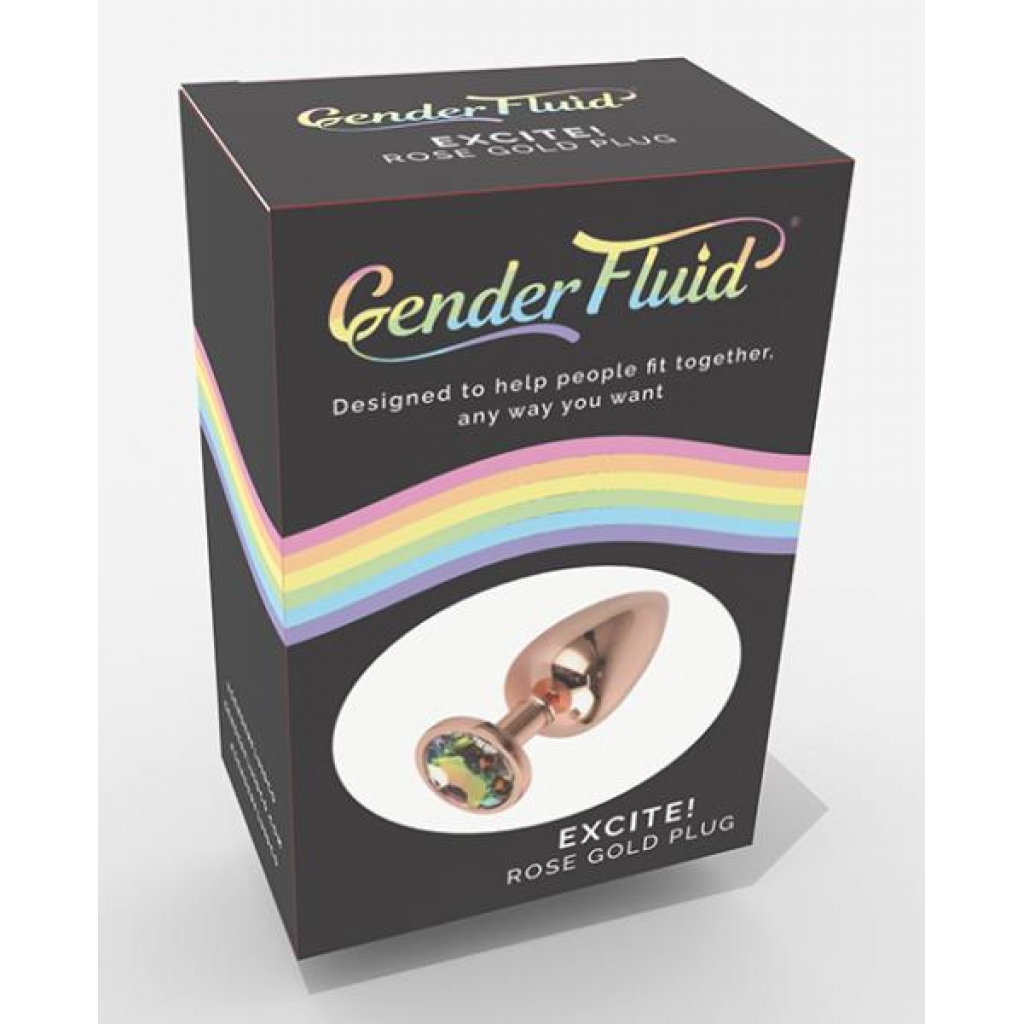 Gender Fluid Excite! Plug - Rose Gold