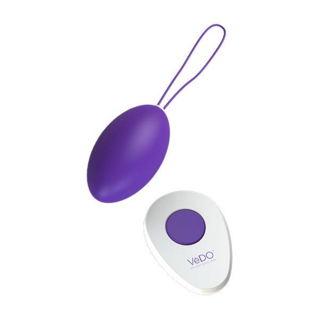 Vedo Peach Rechargeable Egg Vibe Into You - Indigo