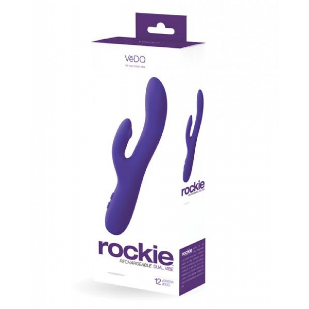 Vedo Rockie Rechargeable Dual Vibe - Indigo