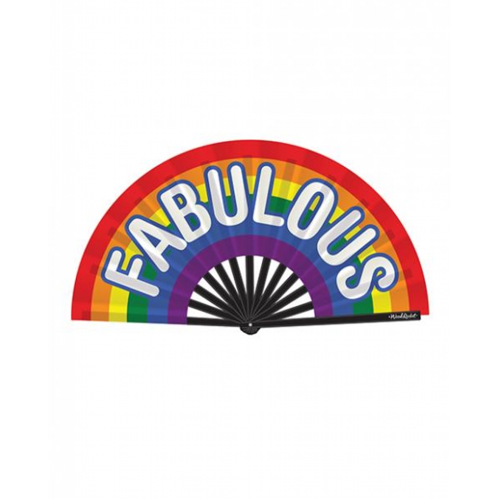 Wood Rocket Fabulous Fan - Rainbow