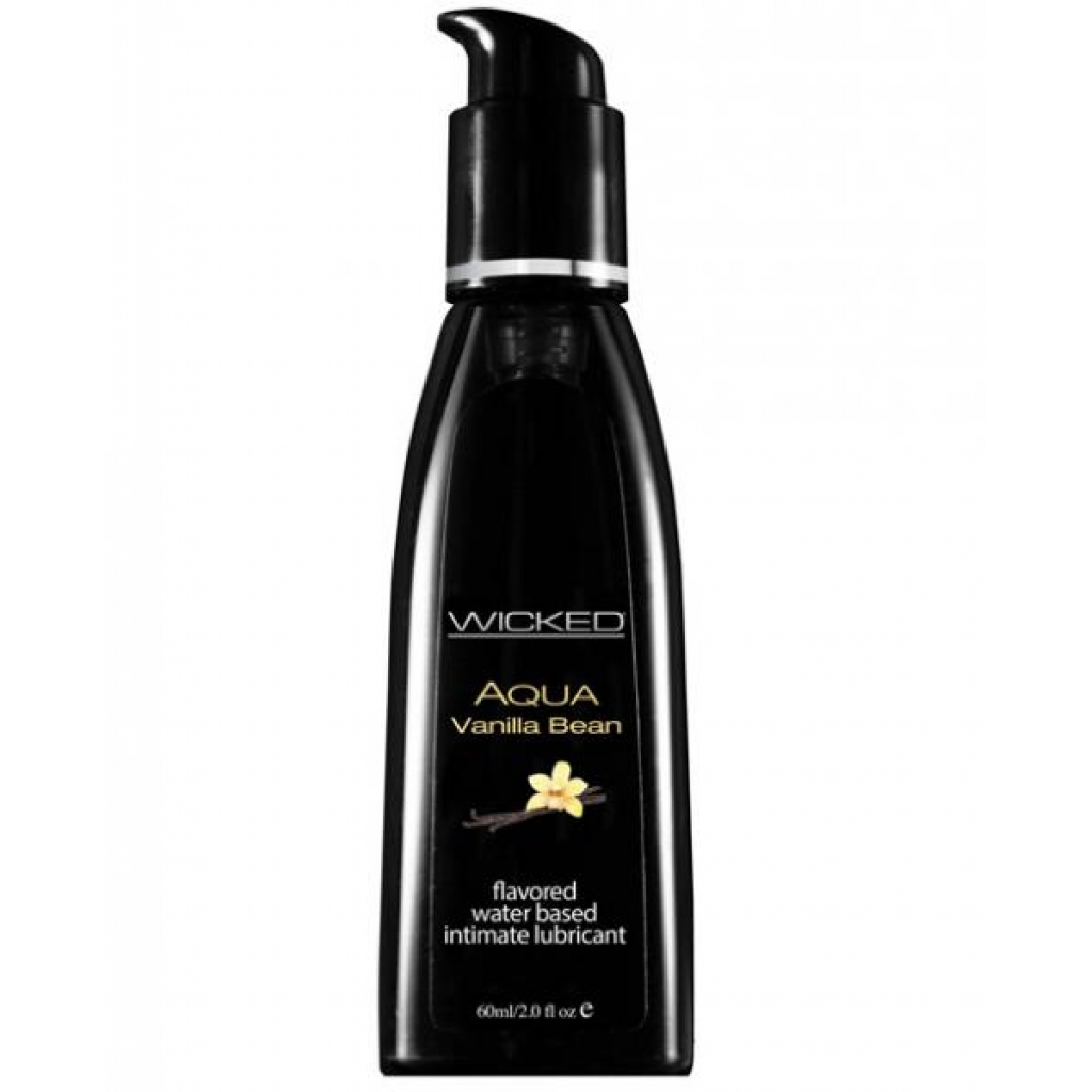 Wicked Aqua Waterbased Lubricant Vanilla Bean 2oz