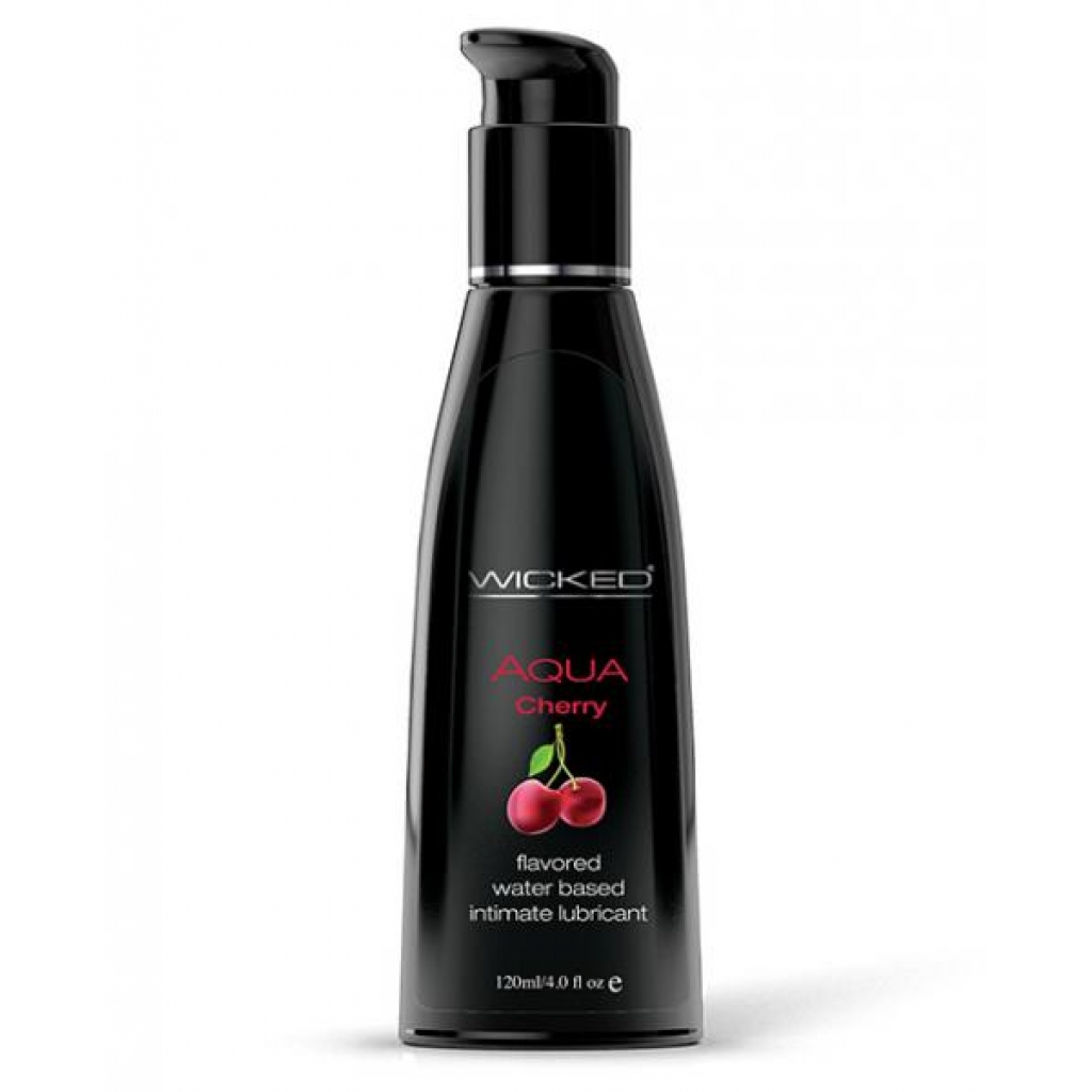 Wicked Aqua Water Based Lubricant Cherry 4oz