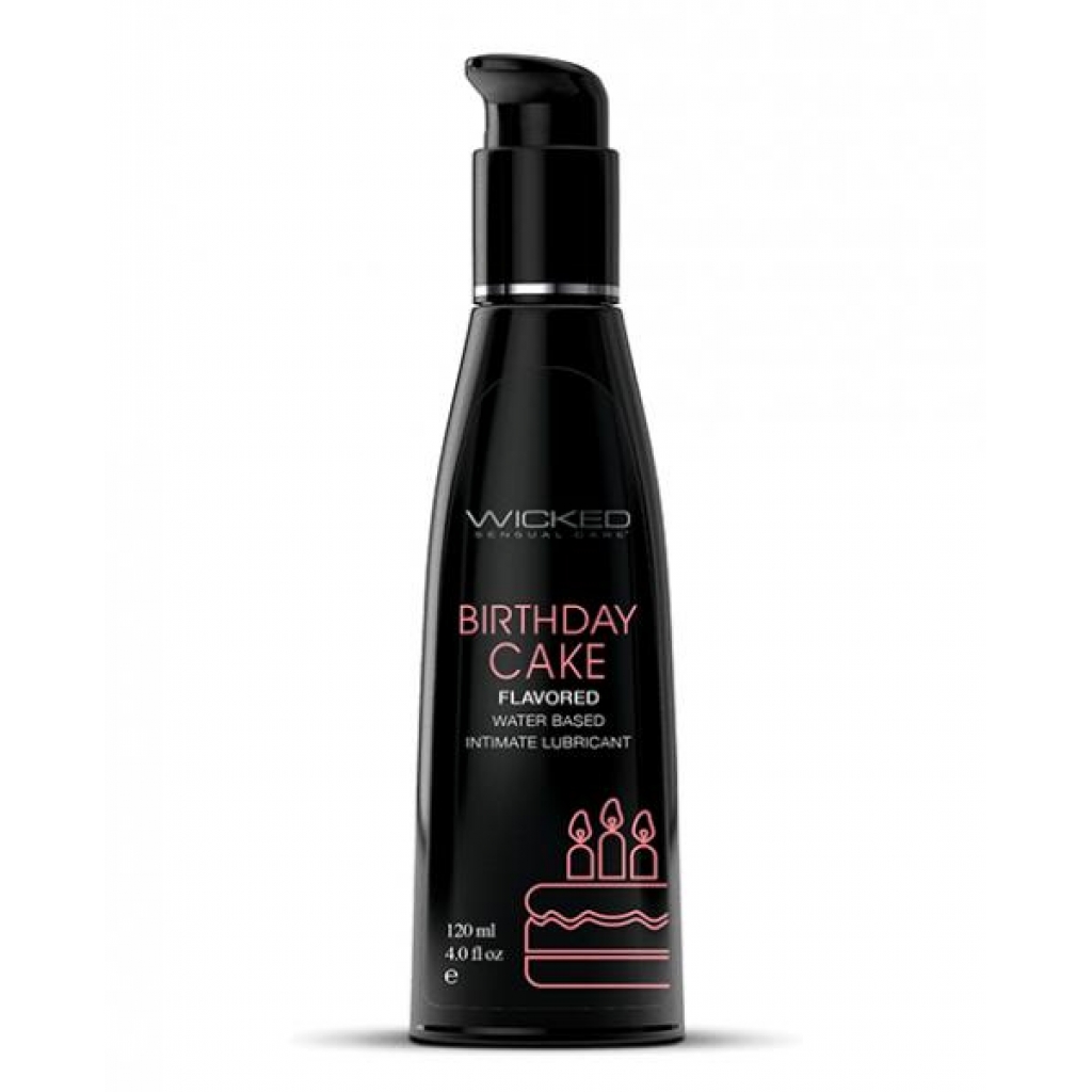 Wicked Sensual Care Water Based Lubricant - 4 Oz Birthday Cake