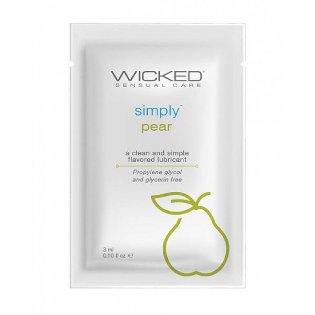 Wicked Sensual Care Simply Water Based Lubricant - .1 Oz Pear