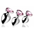 Booty Sparks Heart Gem Anal Plug Set - Pink