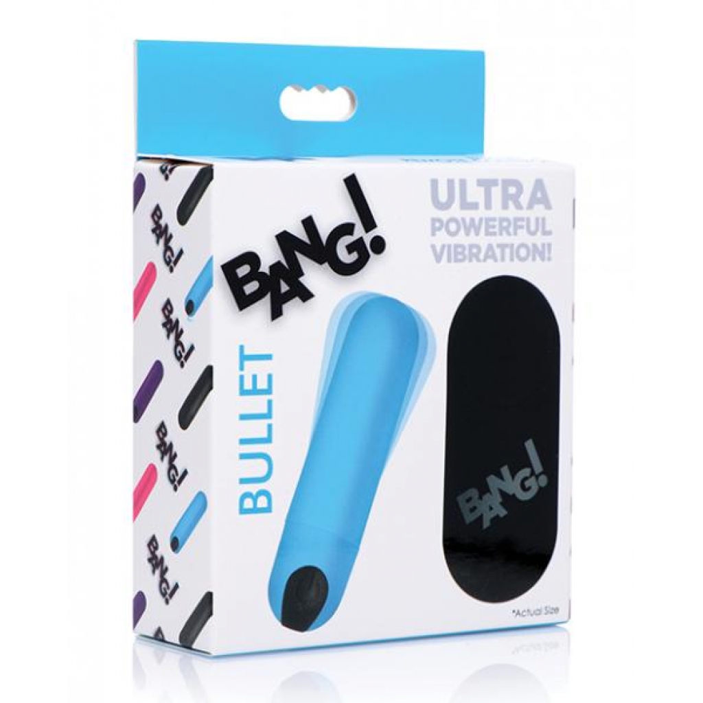 Bang! Vibrating Bullet W/ Remote Control - Exciting Blue