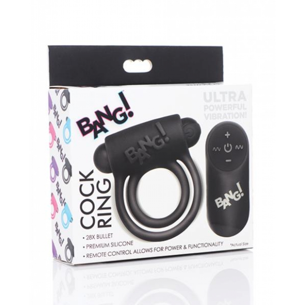 Bang! Vibrating Penis Ring & Bullet with Remote Control