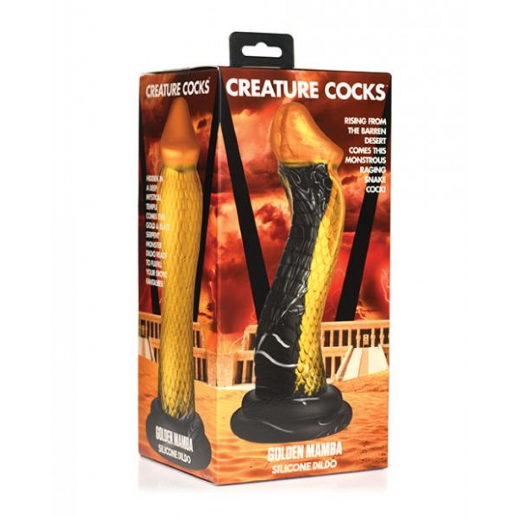 Creature Cocks Golden Snake Silicone Dildo