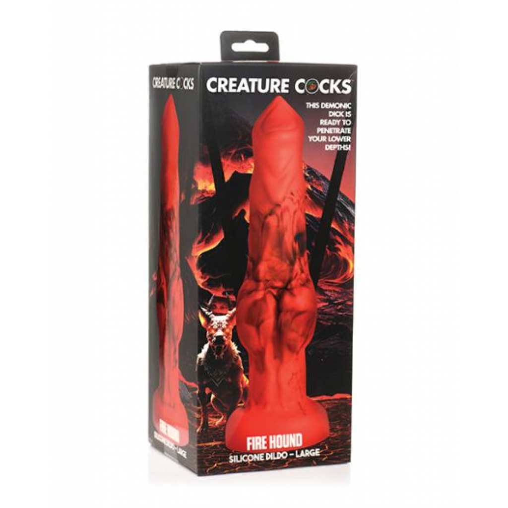 Creature Cocks Fire Hound Silicone Dildo