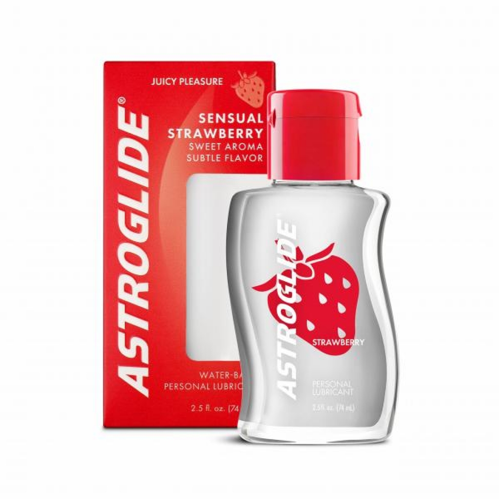 Astroglide Strawberry Flavored Personal Lubricant - 2.5 Oz