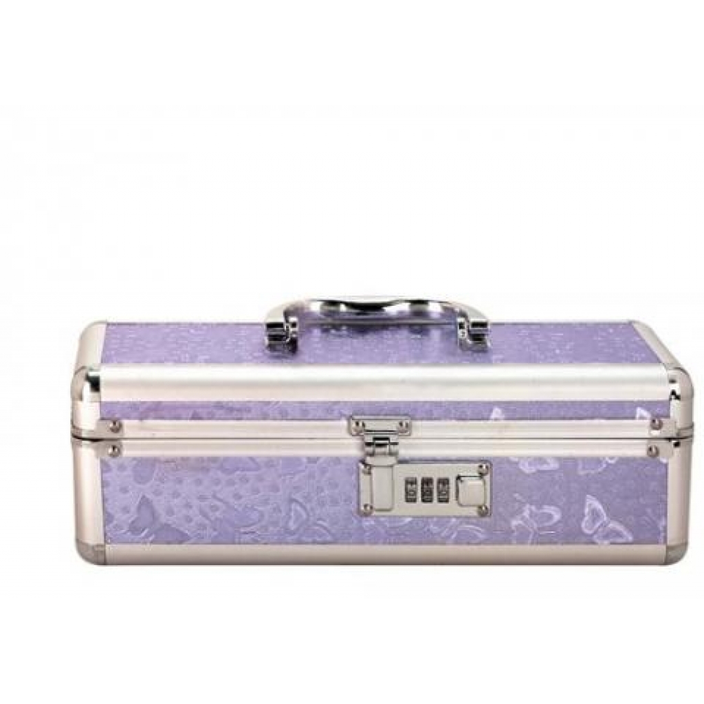 Lockable Vibrator Case - Small Purple