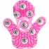 Roller Balls Massager Pink Massage Glove