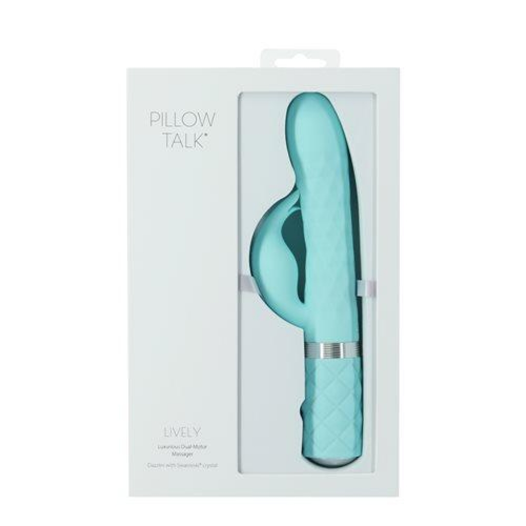 Pillow Talk Lively Dual Motor Massager - Teal