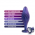 Anal Adventures Matrix Swirl Bling Plug - Sapphire