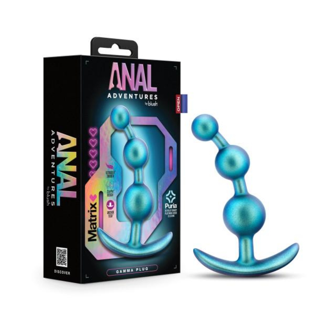 Anal Adventures Matrix Gamma Plug - Neptune Teal