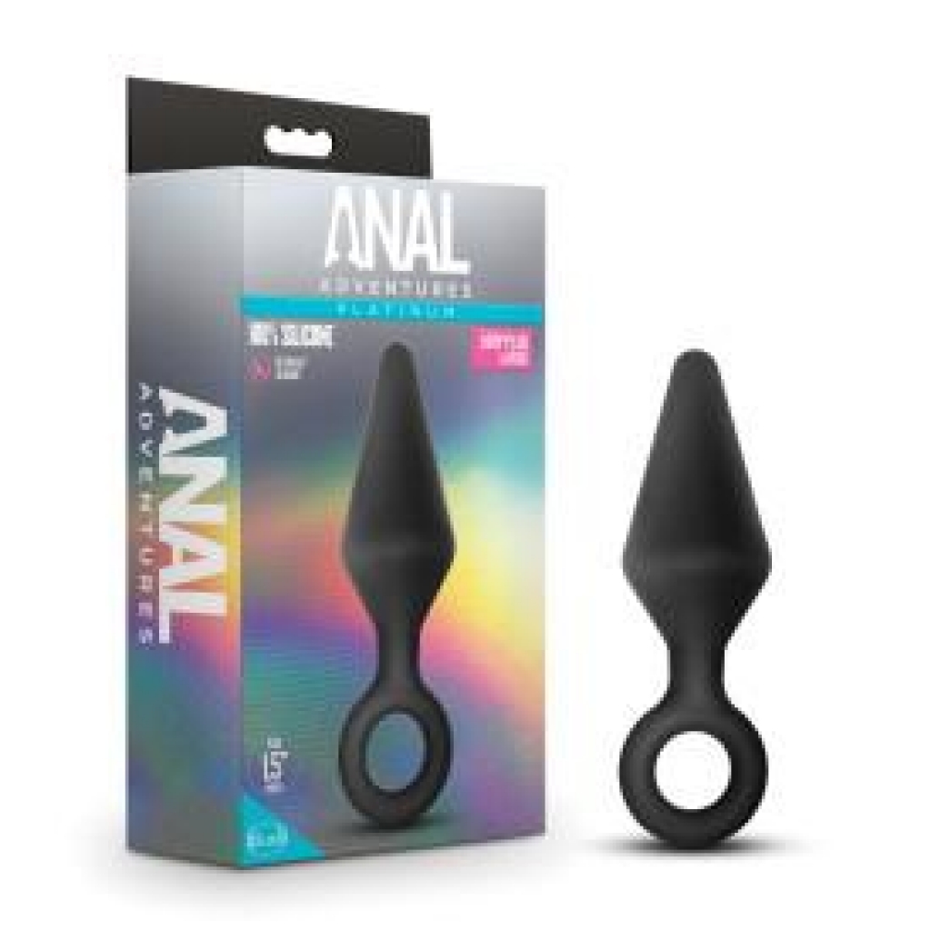 Large Black Anal Adventures Loop Plug